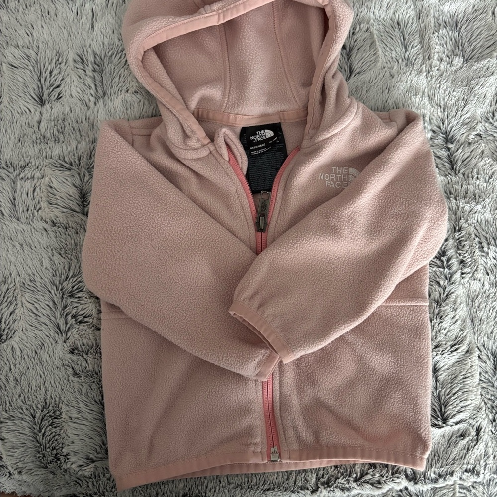 The North Face Kids Light Pink Fleece Hoodie